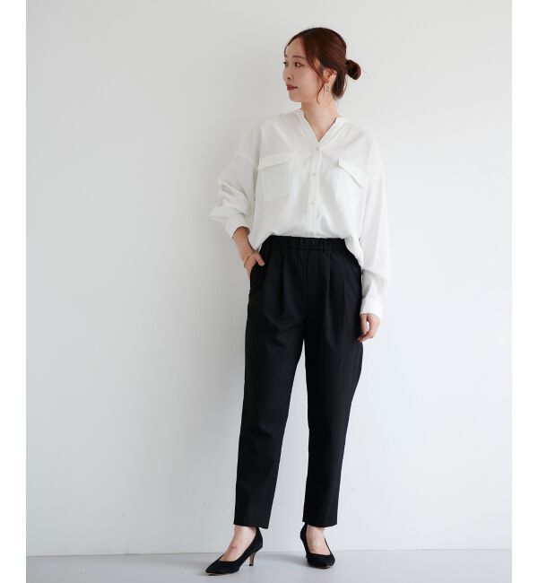 le.coeur blanc「タックテーパードパンツ」|その他|