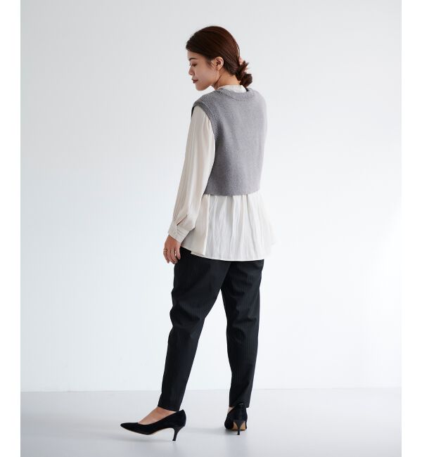 le.coeur blanc「タックテーパードパンツ」|その他|