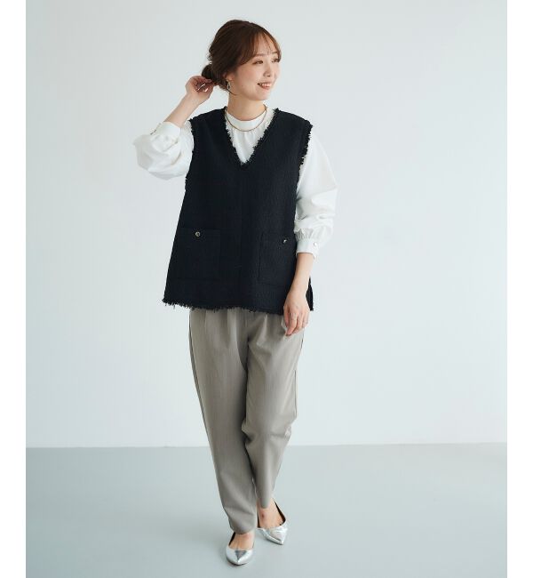 le.coeur blanc「タックテーパードパンツ」|その他|