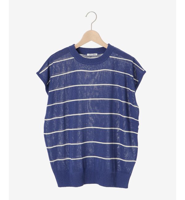  「《WEB限定アイテム》ボーダードルマンニットプルオーバー」|ニット・セーター|