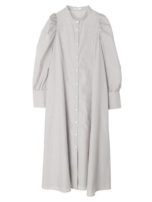 earth music&ecology「ボリュームスリーブシャツワンピース」|ワンピース|