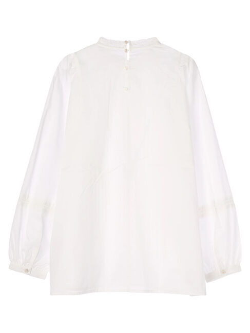 earth music&ecology「ピンタックレースブラウス」|シャツ・ブラウス|