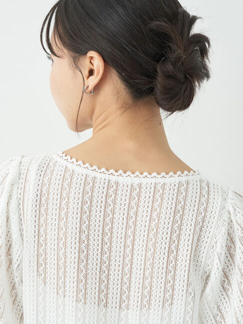 earth music&ecology「コンパクトレースカーディガン」|カーディガン|