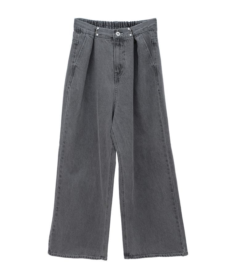 earth music&ecology「タックホックデニムパンツ」|デニム|