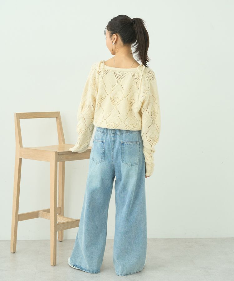 earth music&ecology「タックホックデニムパンツ」|デニム|