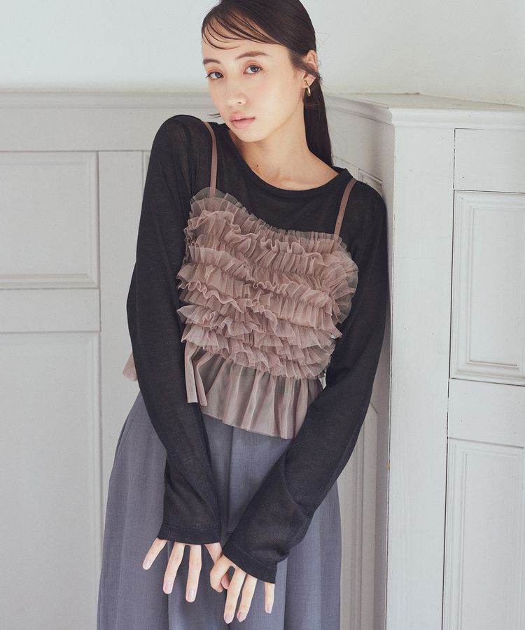 earth music&ecology「ラメシアープルオーバー」|Tシャツ・カットソー|