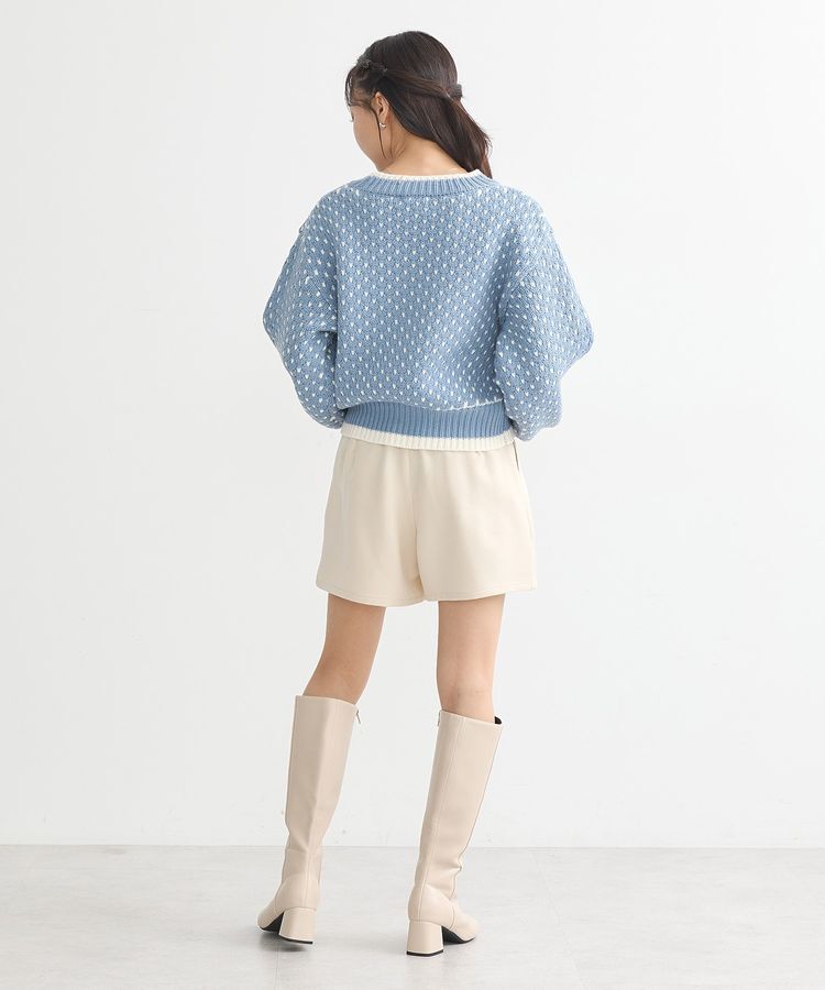 earth music&ecology「ポコポコジャガードニットプルオーバー」|ニット・セーター|