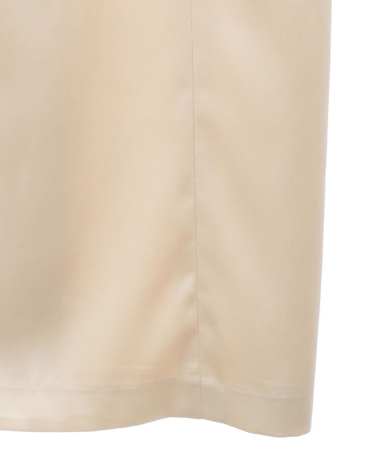 earth music&ecology「フロントドロストリボンナロースカート」|タイト|