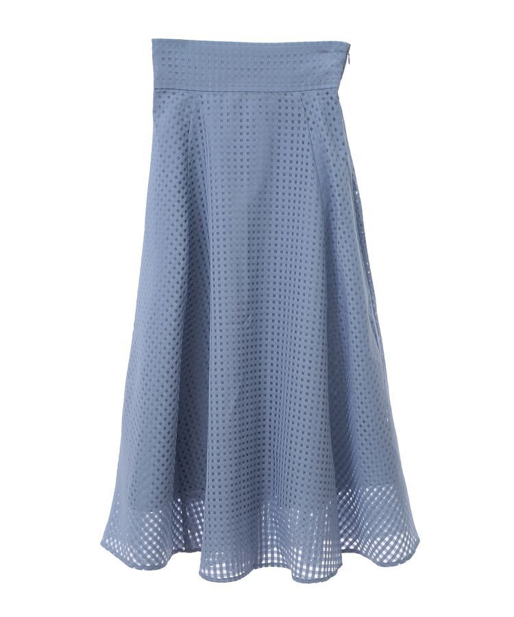 earth music&ecology「シアーチェックスカート」|フレア|