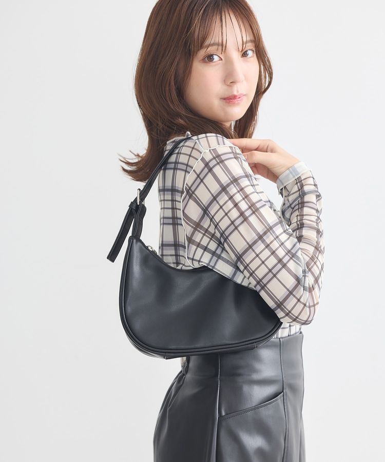 earth music&ecology「ハーフムーンアジャスタブルバッグ」|ハンドバッグ|