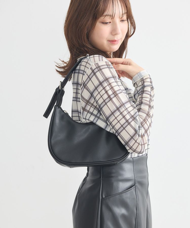 earth music&ecology「ハーフムーンアジャスタブルバッグ」|ハンドバッグ|