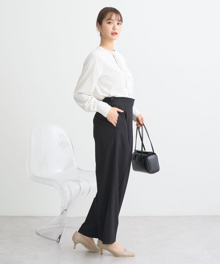 earth music&ecology「ウエストフリルワイドパンツ」|その他|