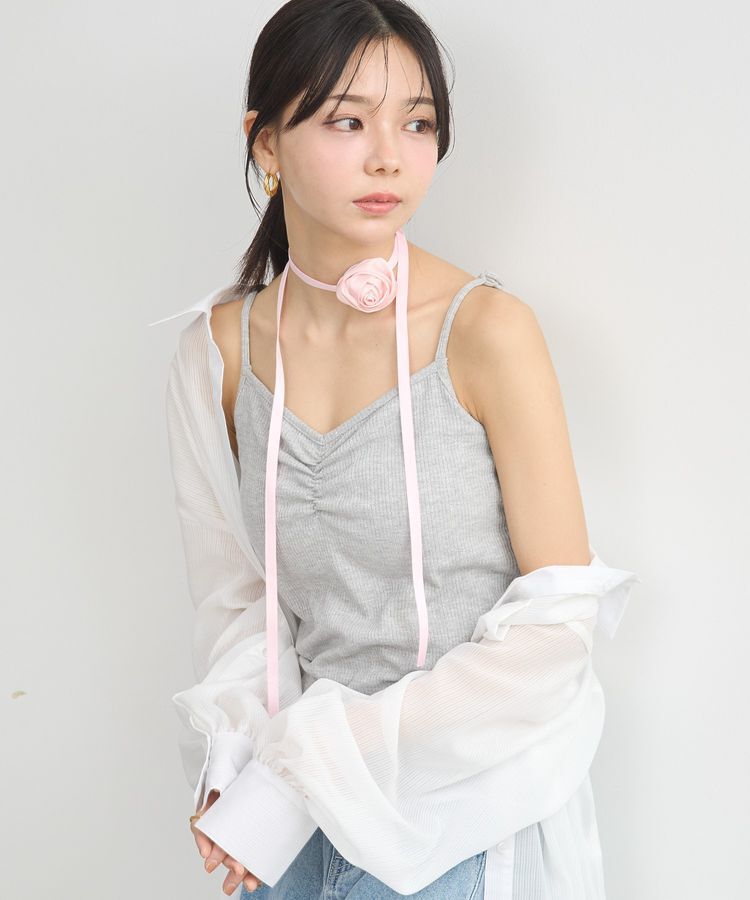earth music&ecology「SET2点ローズモチーフチョーカー+キャミインナー」|インナー|