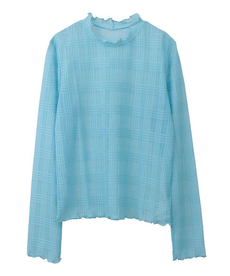 earth music&ecology「シアーチェックプルオーバー」|Tシャツ・カットソー|