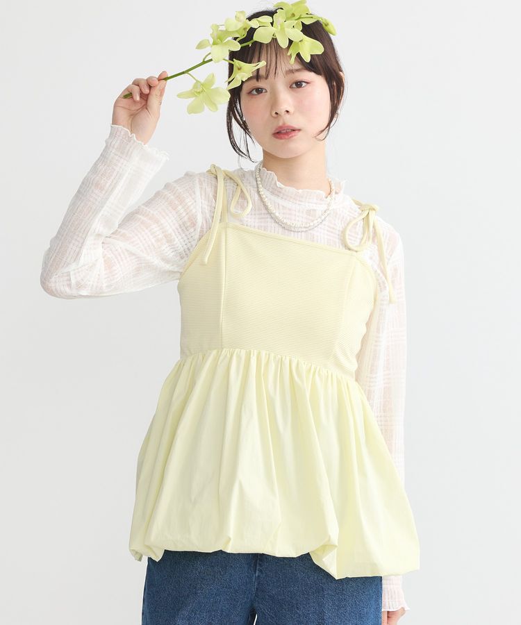 earth music&ecology「バルーンキャミチュニック」|チュニック|Yellow