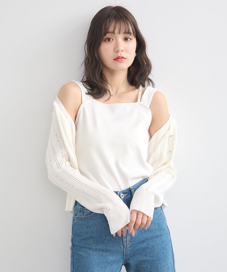 earth music&ecology「ホルターレースキャミソール」|キャミソール|