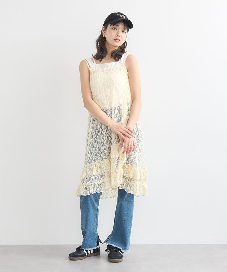 earth music&ecology「ホルターレースキャミソール」|キャミソール|