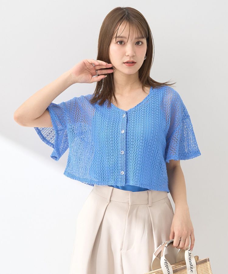 earth music&ecology「SET2点レースカーディガン＋レイヤードインナー」|カーディガン|