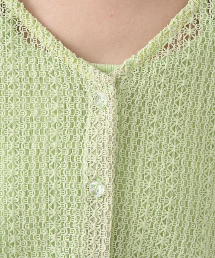 earth music&ecology「SET2点レースカーディガン＋レイヤードインナー」|カーディガン|