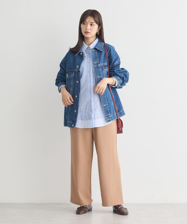 earth music&ecology「ビッグデニムジャケット」|テーラードジャケット|
