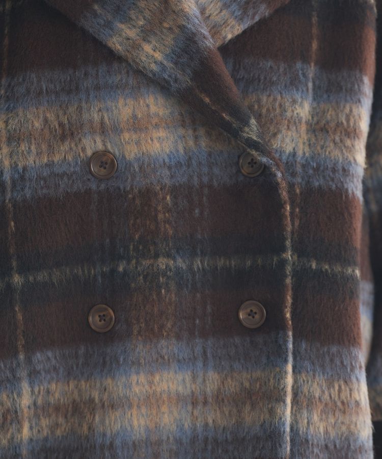 earth music&ecology「チェックシャギーコート」|その他|