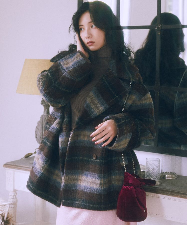 earth music&ecology「チェックシャギーコート」|その他|