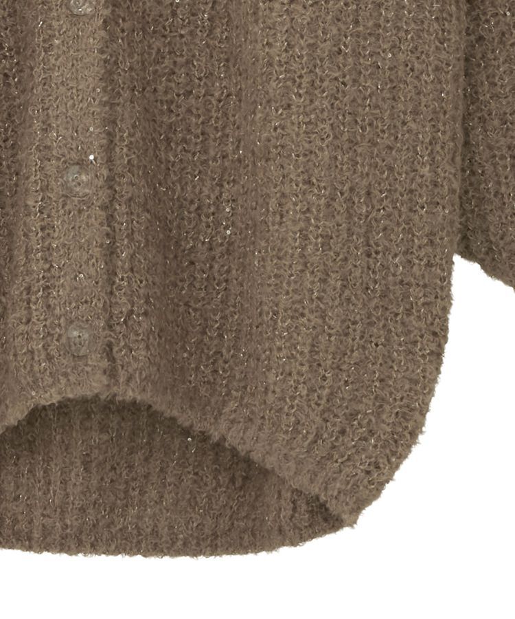 earth music&ecology「スパンコールブークレカーディガン」|カーディガン|