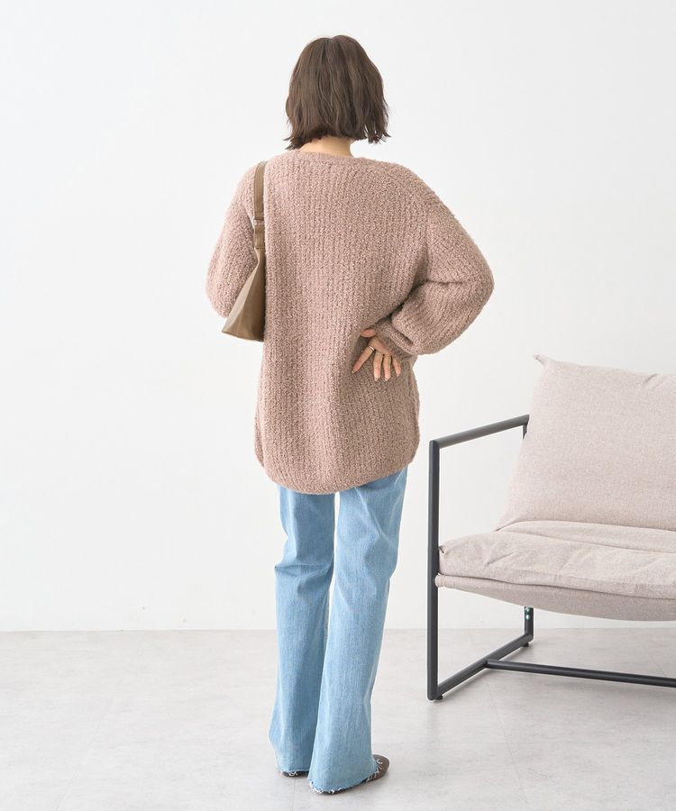 earth music&ecology「スパンコールブークレカーディガン」|カーディガン|