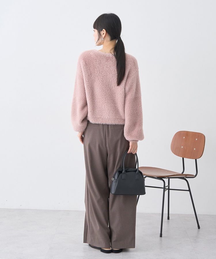 earth music&ecology「Wフェイスシャギープルオーバー」|ニット・セーター|