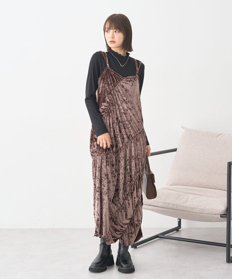 earth music&ecology「ラメテレコハイネックプルオーバー」|Tシャツ・カットソー|