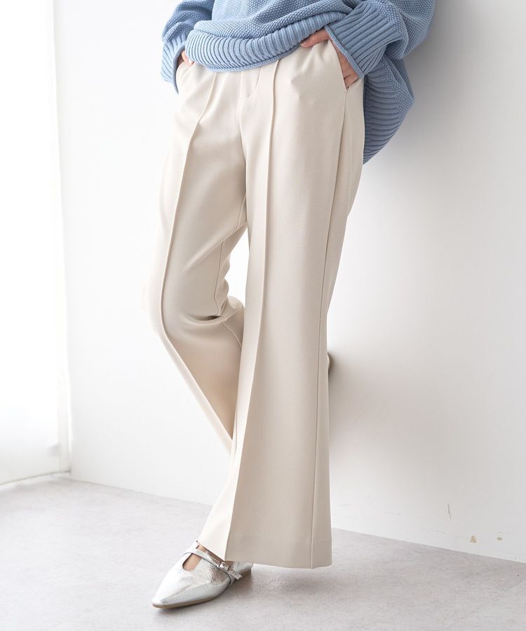 earth music&ecology「センターシームフレアパンツ」|その他|Ecru