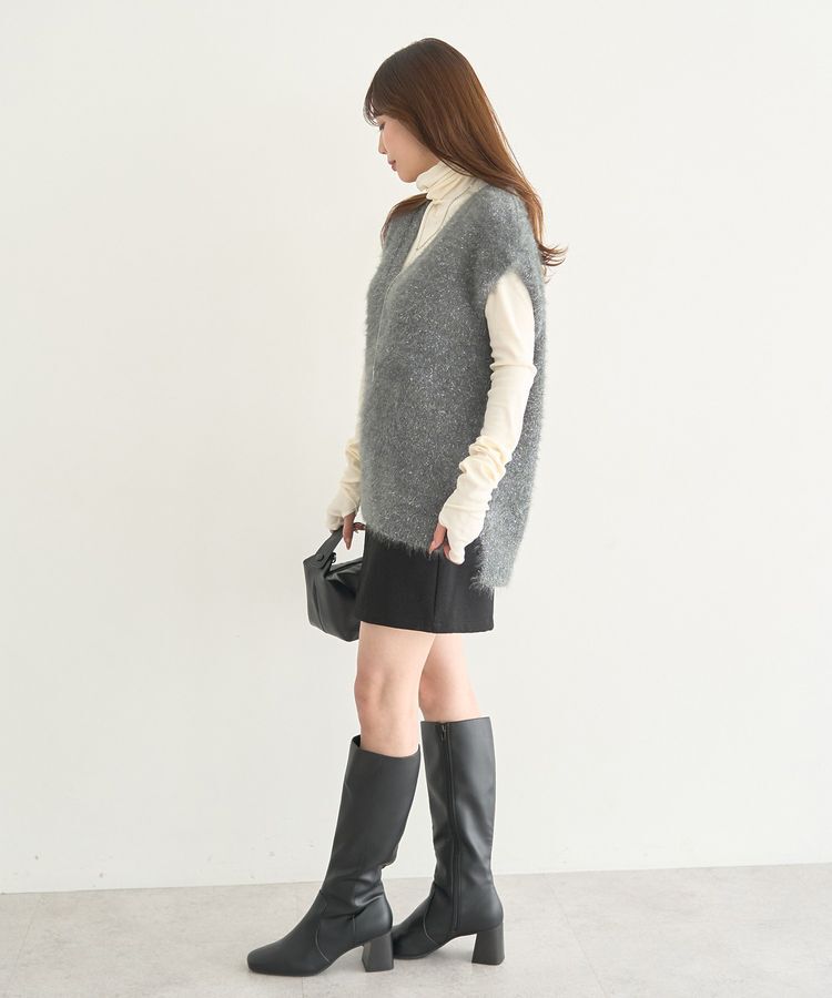 earth music&ecology「キャットライクヤーンニットベスト」|ベスト・ジレ|