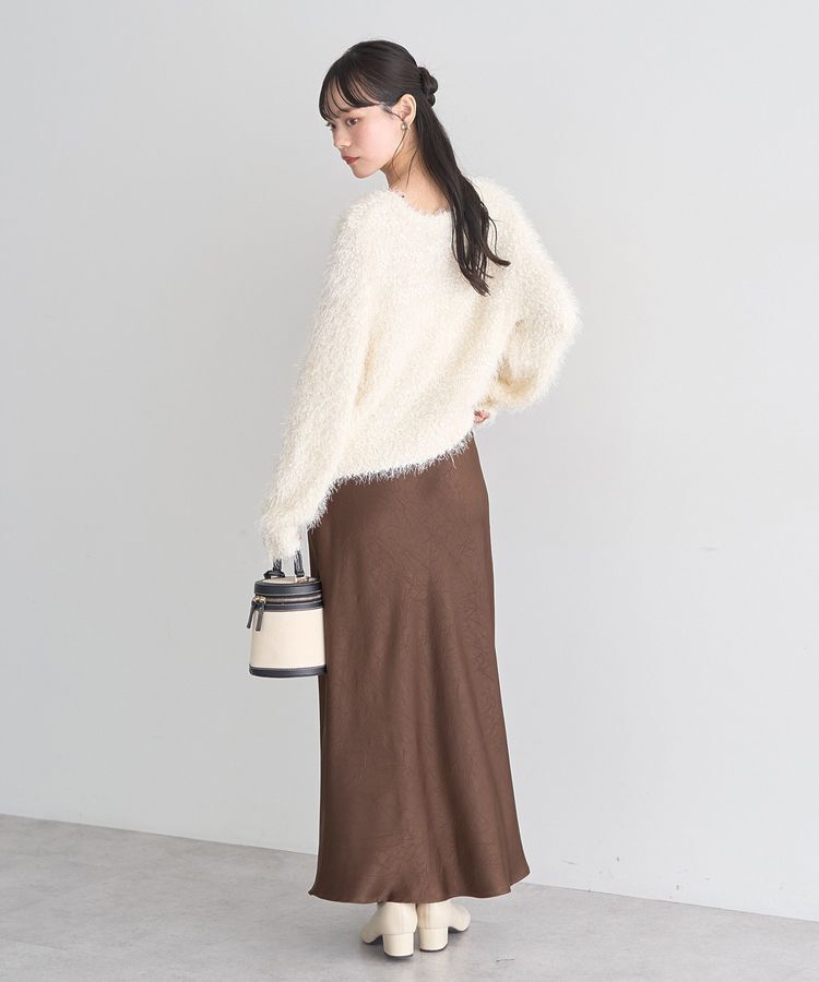 earth music&ecology「ポンポンヤーンラメニットプルオーバー」|ニット・セーター|