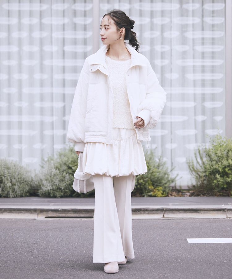 earth music&ecology「ポンポンヤーンラメニットプルオーバー」|ニット・セーター|