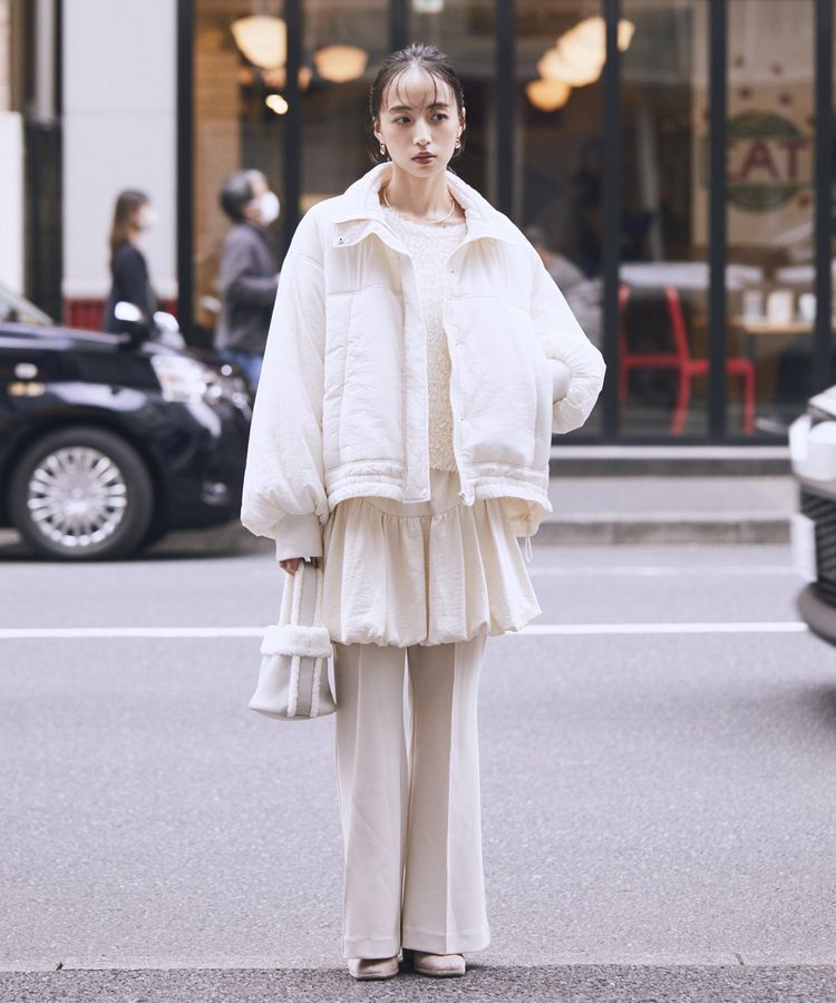 earth music&ecology「ポンポンヤーンラメニットプルオーバー」|ニット・セーター|