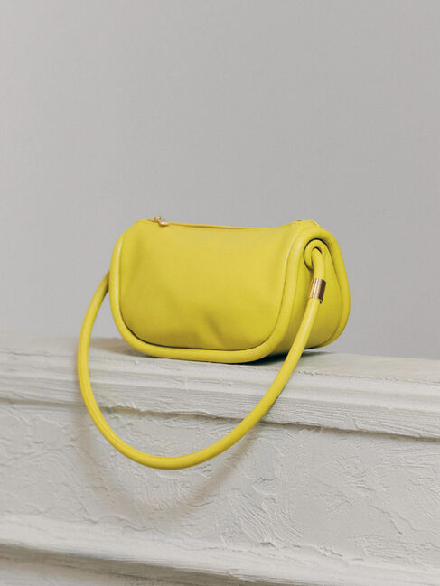  「コードショルダーバッグ」|ハンドバッグ|ライムグリーン