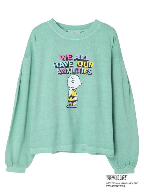  「PEANUTSピグメントロングT」|Tシャツ・カットソー|