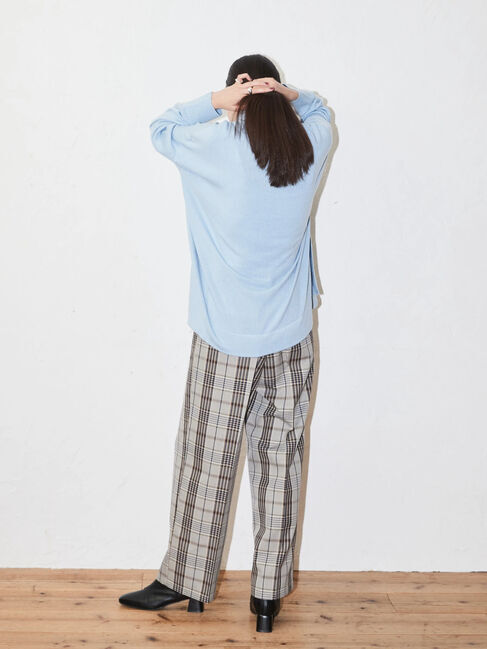  「ソフトタッチタートルニットチュニック」|ニット・セーター|