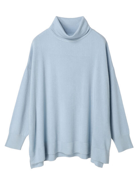  「ソフトタッチタートルニットチュニック」|ニット・セーター|