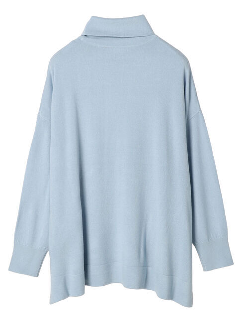  「ソフトタッチタートルニットチュニック」|ニット・セーター|