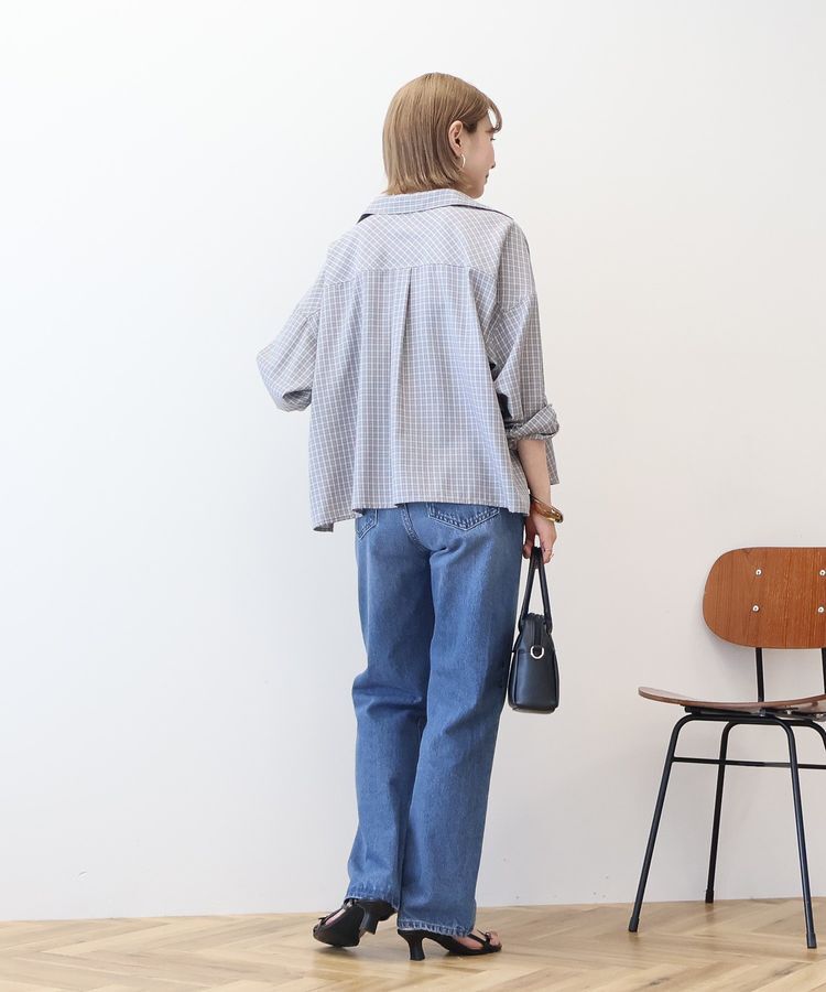 AMERICAN HOLIC「イージーケアチェックショート丈シャツ」|シャツ・ブラウス|