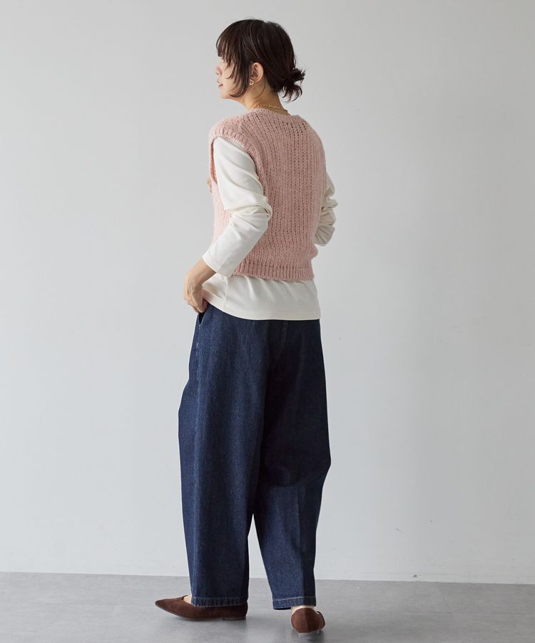 AMERICAN HOLIC「【選べる丈】甘編みニットベスト」|ベスト・ジレ|