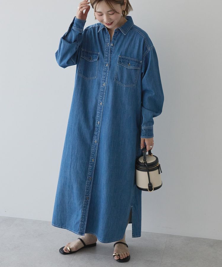 AMERICAN HOLIC「デニムシャツワンピース」|ワンピース|