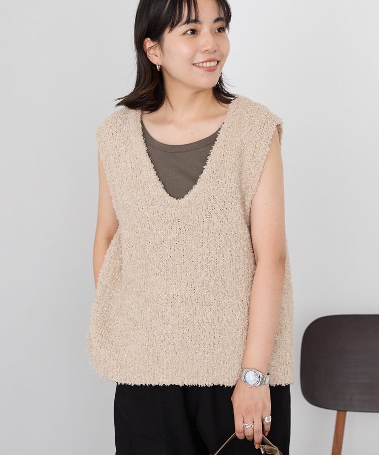 AMERICAN HOLIC「テープヤーンバックシャンベスト」|ベスト・ジレ|