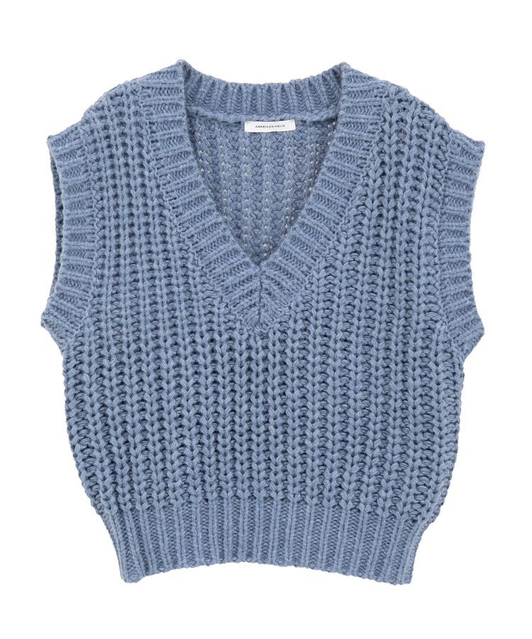 AMERICAN HOLIC「ローゲージVネックニットベスト」|ベスト・ジレ|