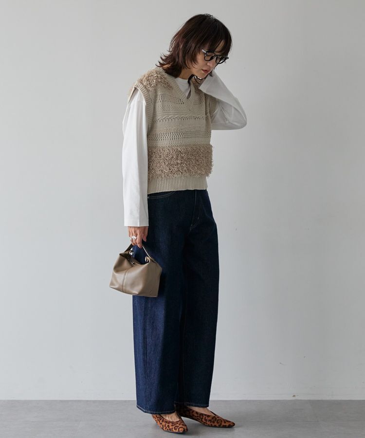 AMERICAN HOLIC「ループミックスニットベスト」|ベスト・ジレ|