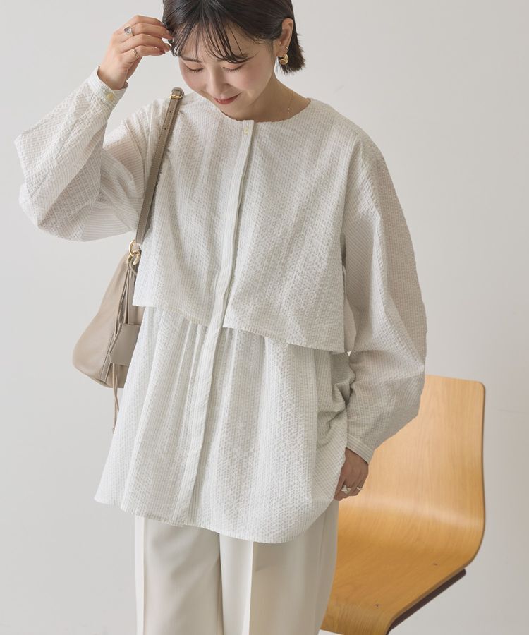 AMERICAN HOLIC「サッカーティアードブラウス」|シャツ・ブラウス|Stripe