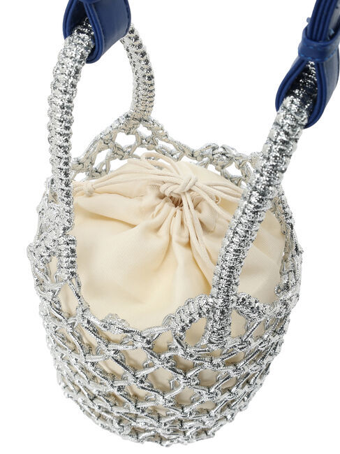  「OTO.HA.シルバー編みバッグ」|ハンドバッグ|