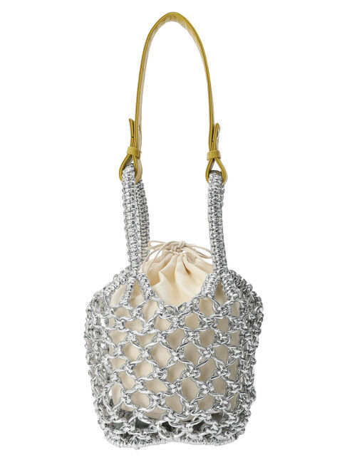  「OTO.HA.シルバー編みバッグ」|ハンドバッグ|