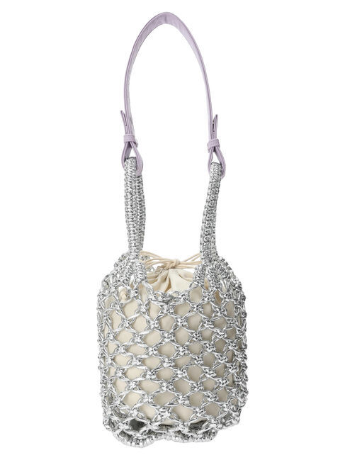  「OTO.HA.シルバー編みバッグ」|ハンドバッグ|